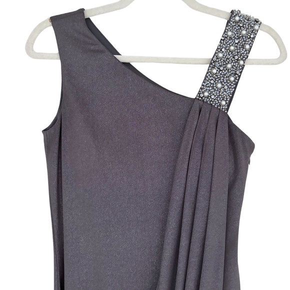 Shimmery Grey Cocktail Dress - Picture 4 of 5